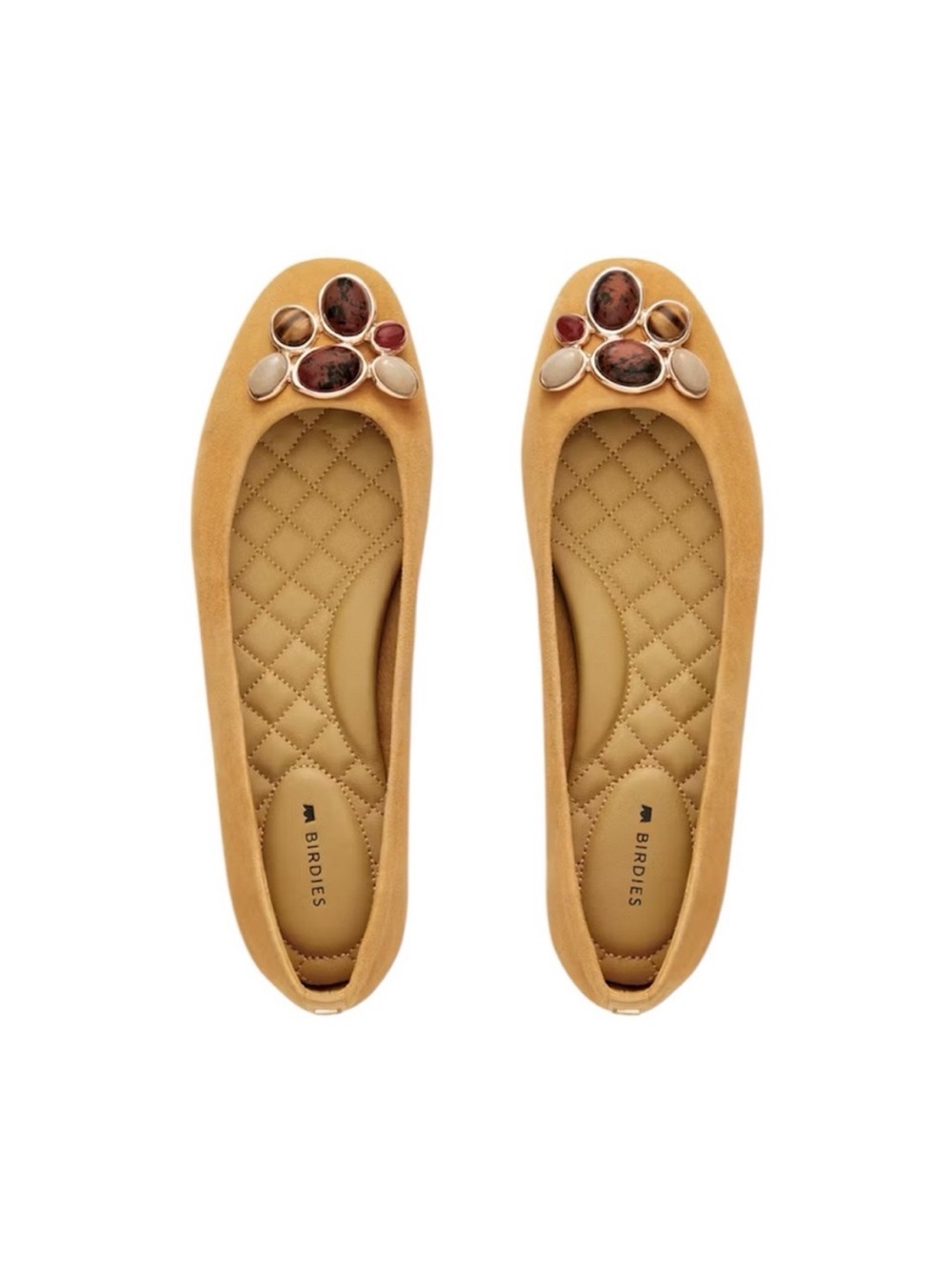 NWTags & Box 🐦 Birdies Jewel-Embellished Quilted Ballet Flats ✨So Cute! &Comfy!✨